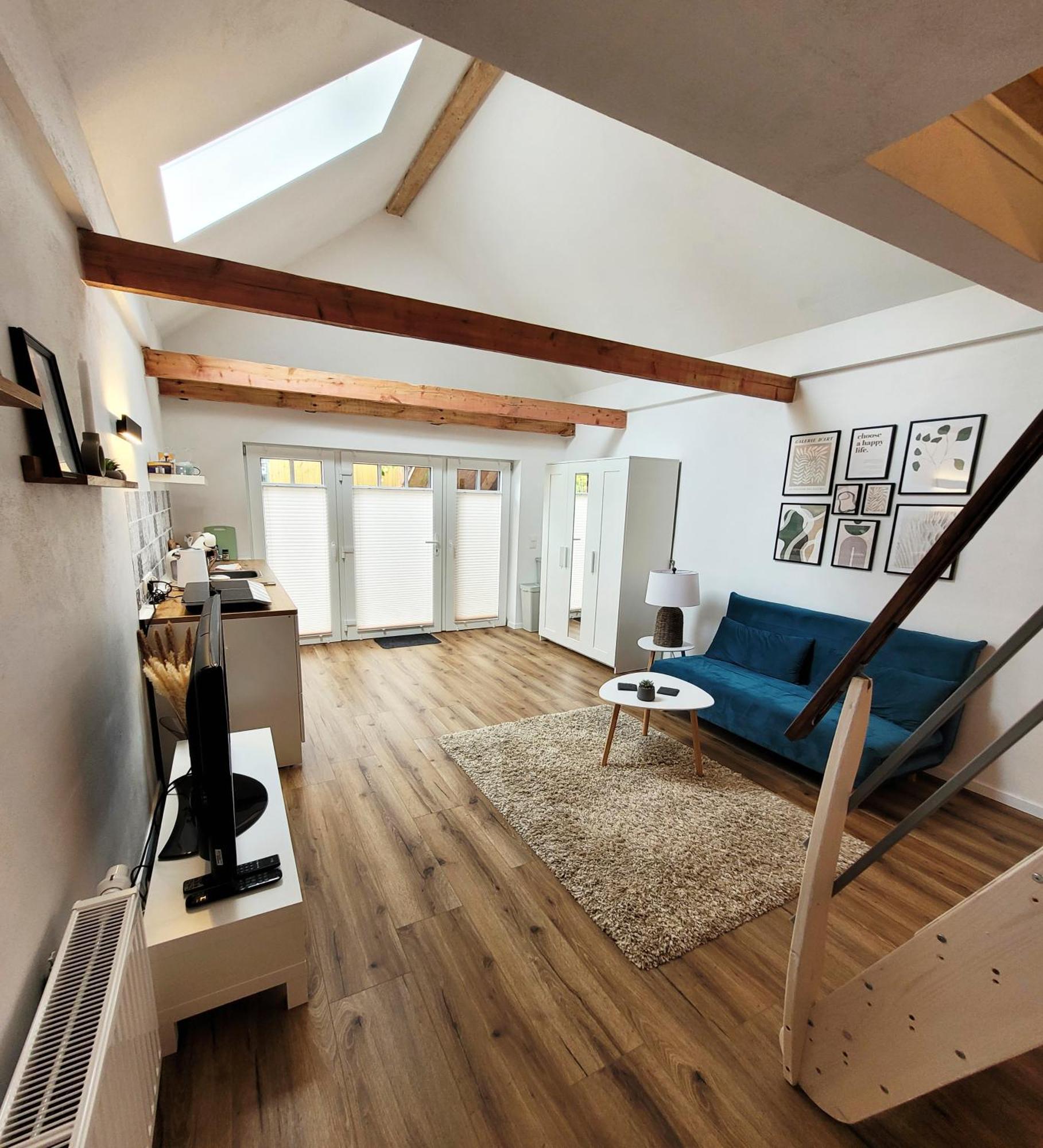 Modernes 1-Zimmer-Apartment Mit Galerie-Schlafkoje Im Skandinavischen Stil Ostenfeld  Екстериор снимка